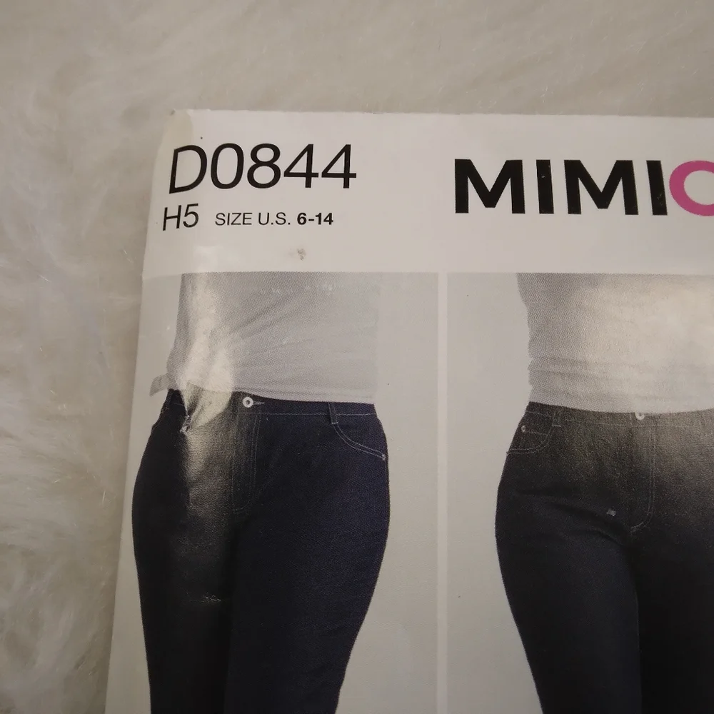 SIMPLICITY D0844 Sz 6-14 MimiG Style Skinny Jeans In Aversge Slim And Curvy Fit